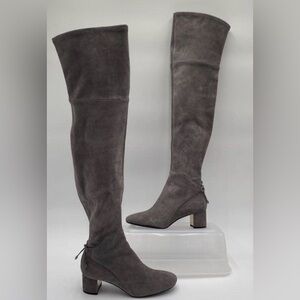 Tory Burch Charcoal Over the Knee Boots